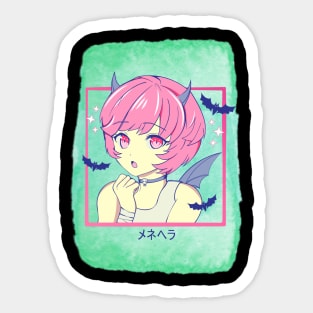 Japanese Anime Girl Punk EVIL Sticker